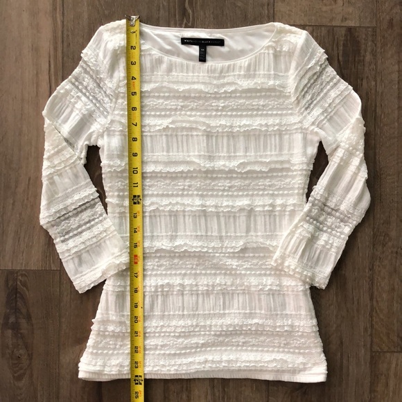 Worn once! - WHBM Fitted Lace Shirt - Picture 7 of 9